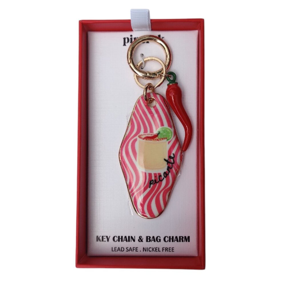 Piper K Chili Pepper Picante Bag Charm Keychain